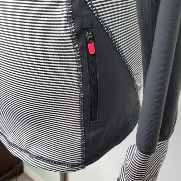 Kyodan Athletic Active Wear Thumbhole Striped & Solid Long Sleeve Top Size S - Picture 9 of 16